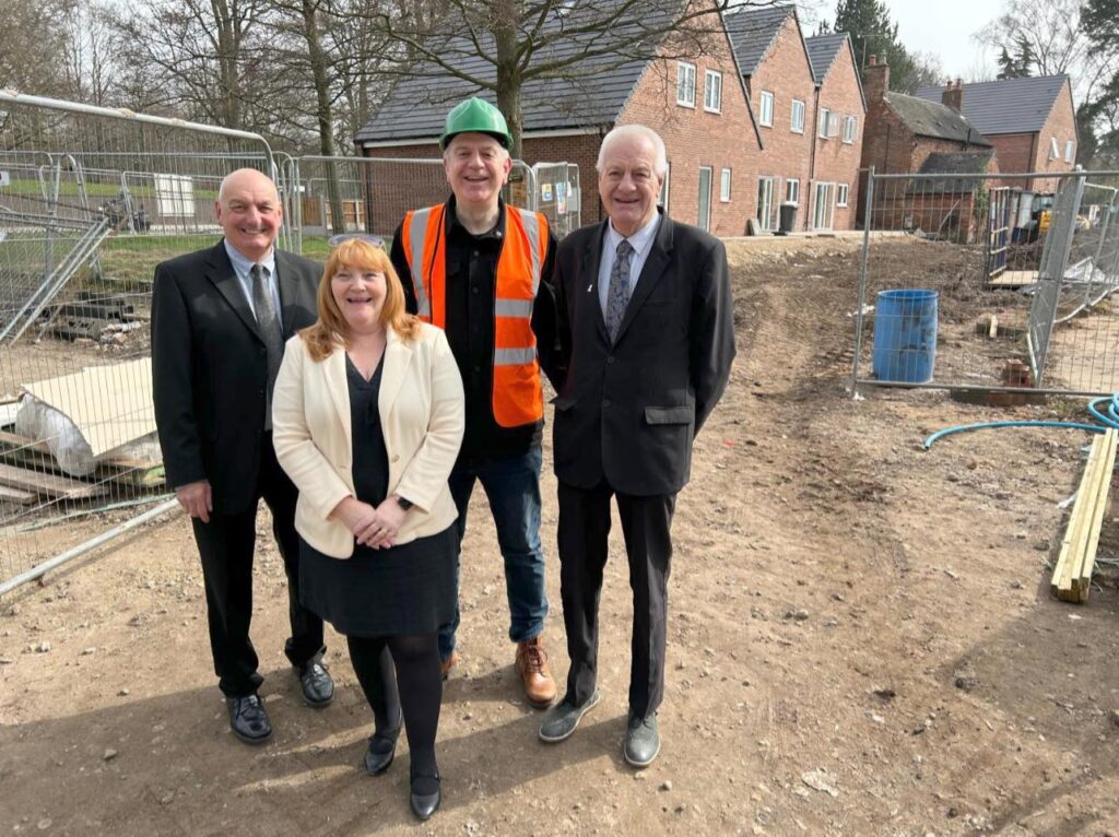 Broxtowe Alliance councillors on building site